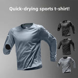 Menโs Quick-Dry Long-Sleeve Sports Top โ Running, Fitness, Cycling & Outdoor Training.