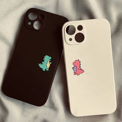 Cute Dinosaur Couple Shockproof Phone