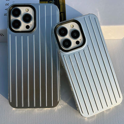 Stylish 3D Stripe Business Luggage Case for iPhone
