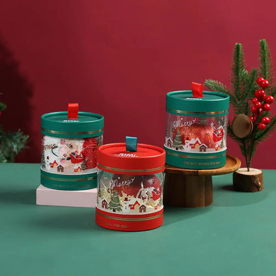 Christmas Transparent Dessert & Treat Storage Box